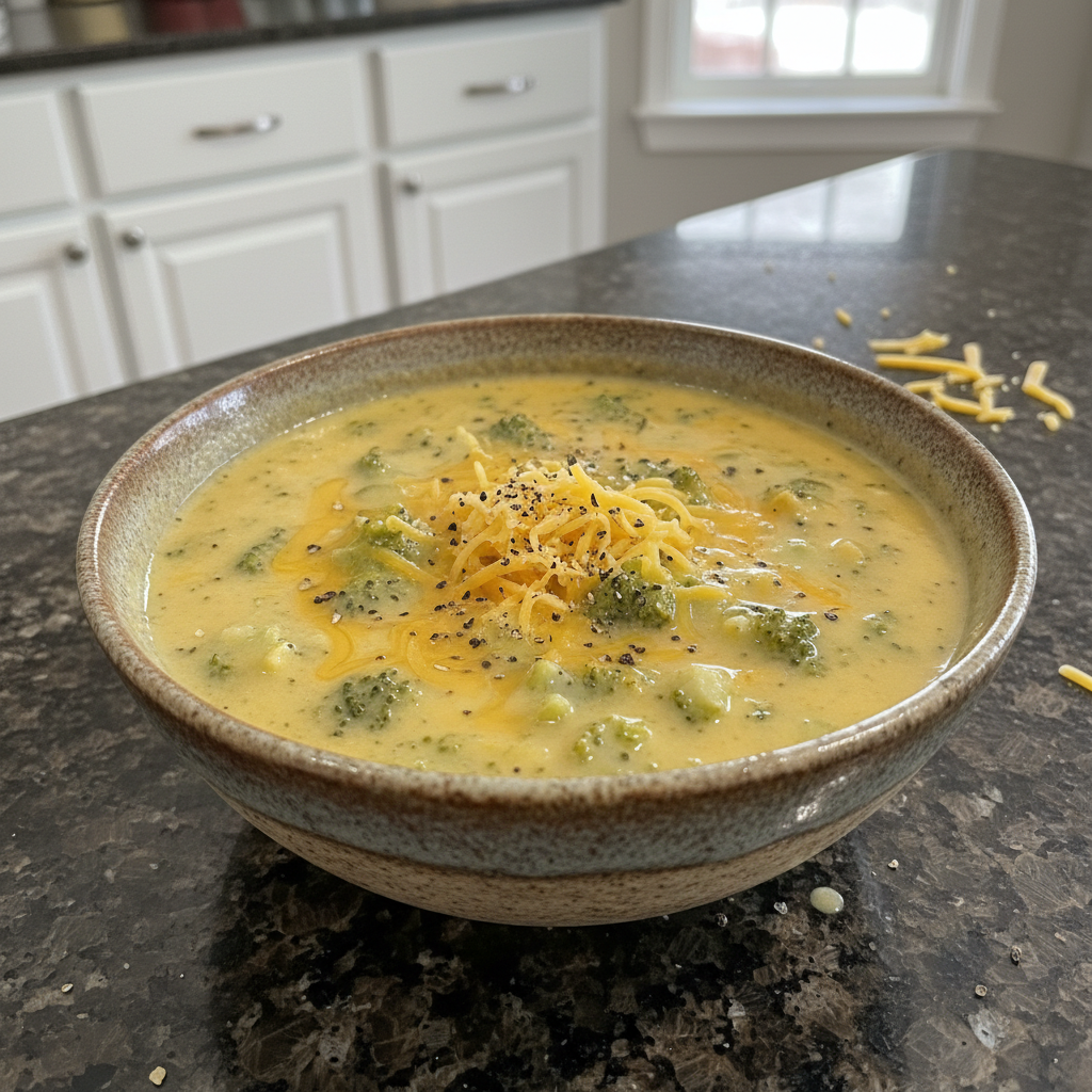 Best Broccoli Cheddar Soup Recipe with Gruyere