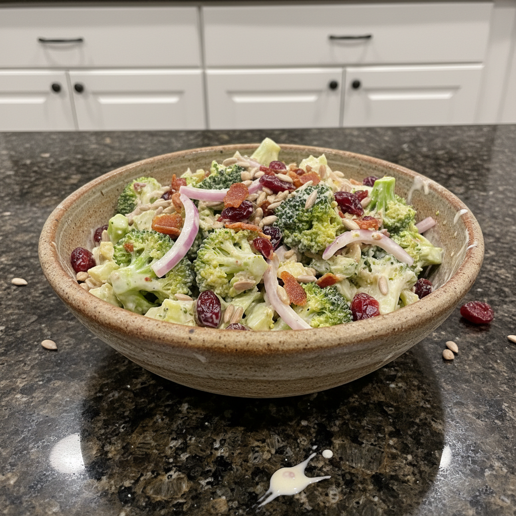 Best Broccoli Salad Recipe with Toasted Sunflower Seeds