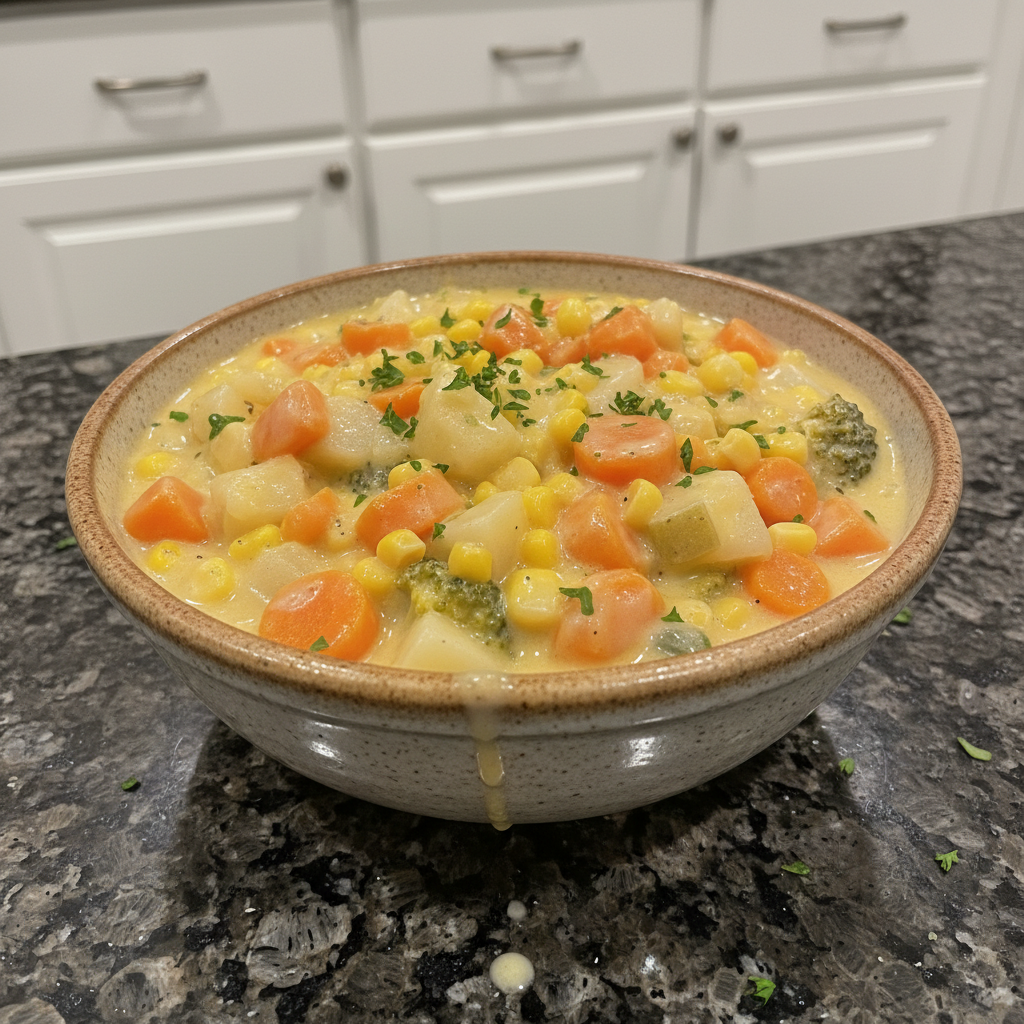 Creamy Vegetable Soup Recipe: Pesto Swirl Perfection