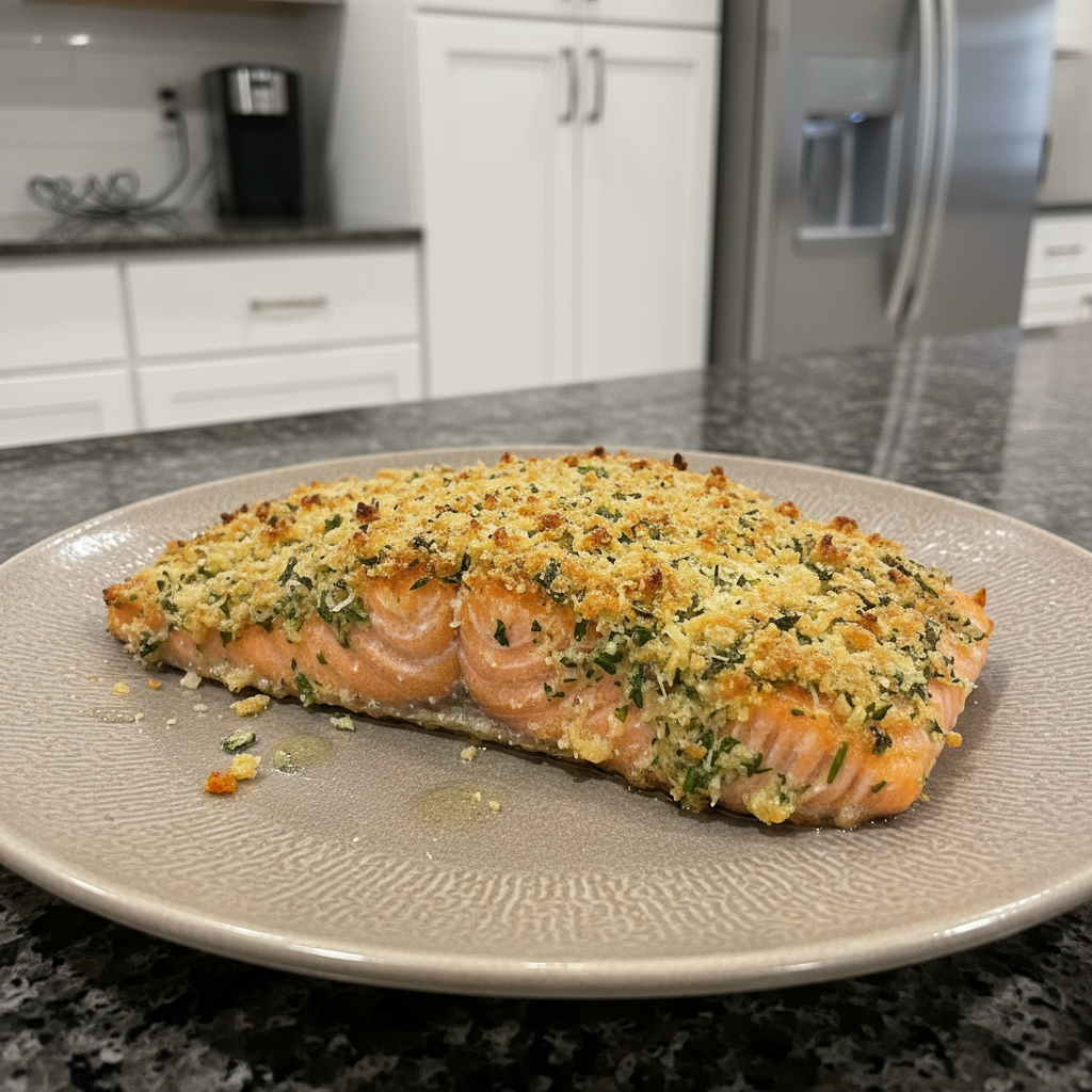 Herb-Crusted Salmon for Valentine’s Day Dinner