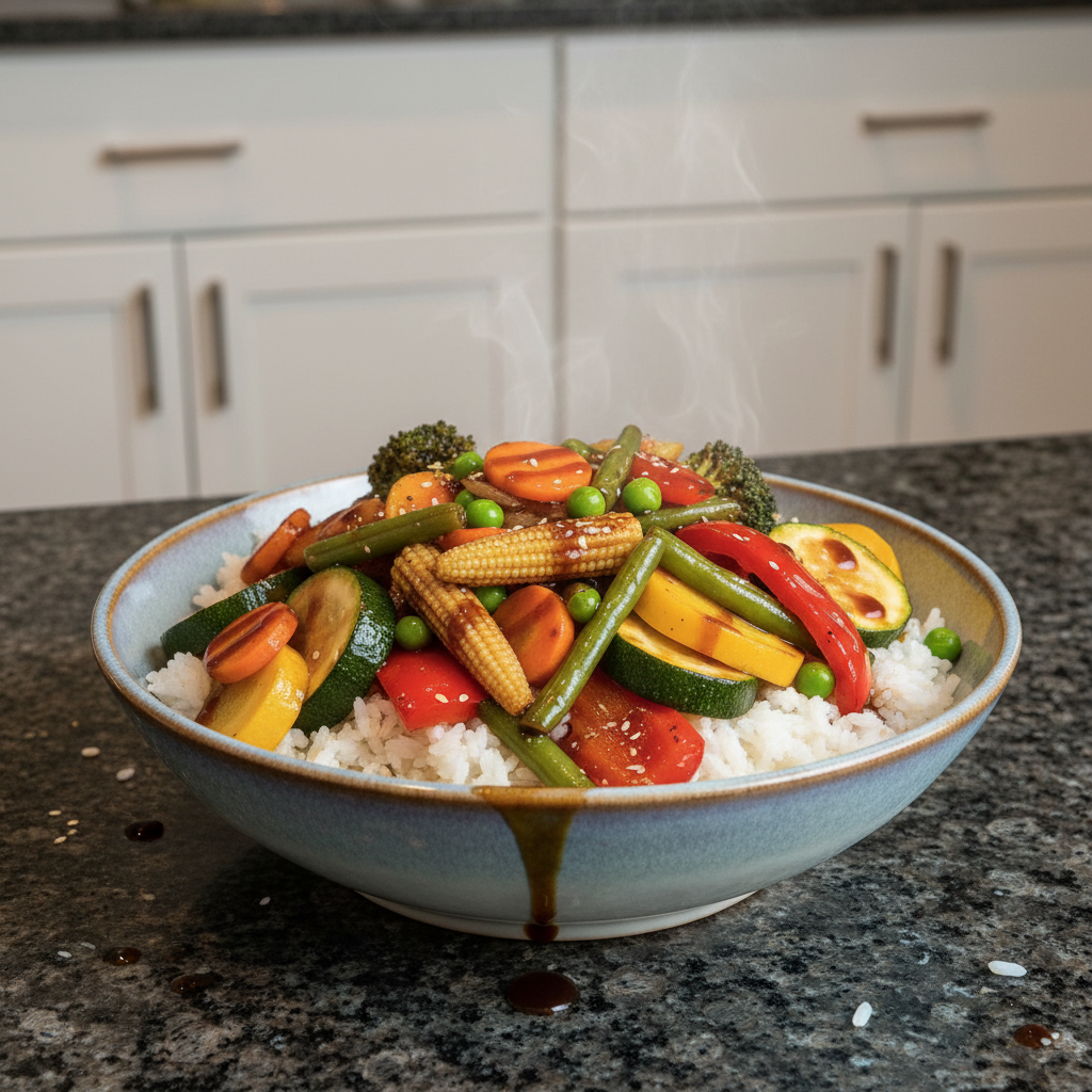 Easy Vegetable Teriyaki Bowl Recipe (Better Than Takeout!)