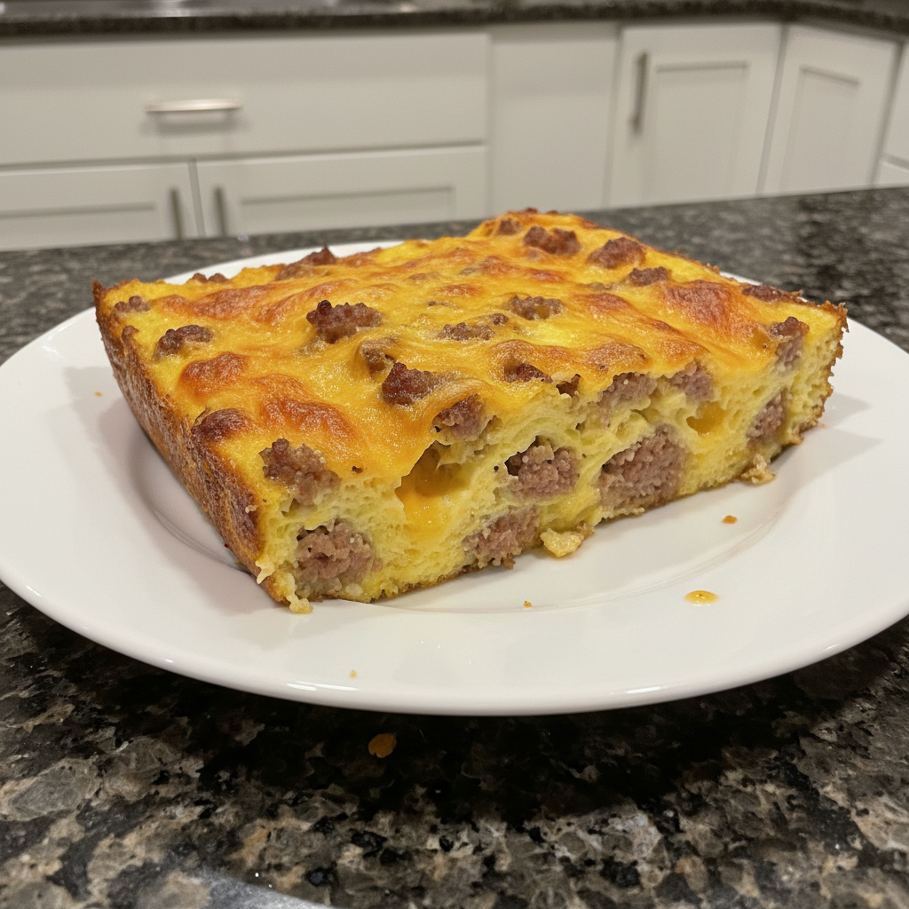 Cheesy Sausage Egg Breakfast Bake