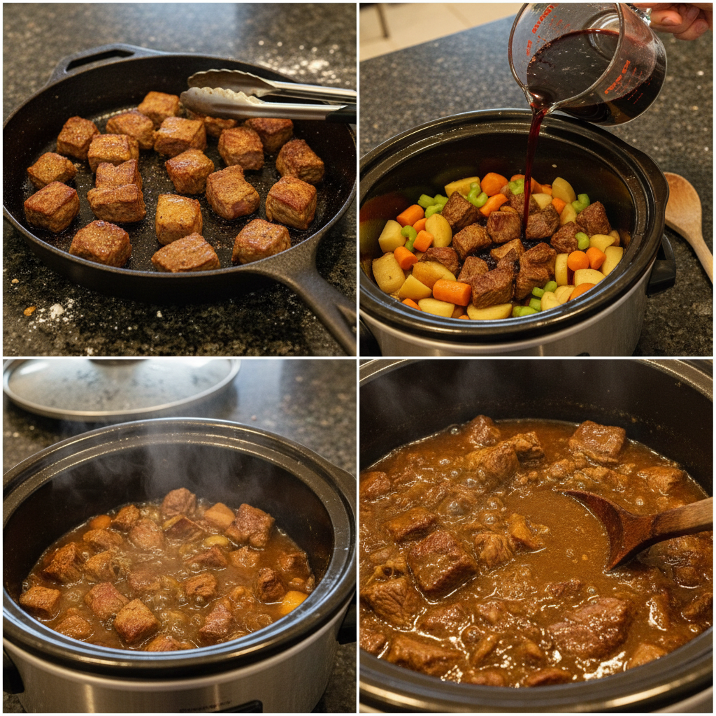 Simple steps for preparing cozy Saturday slow cooker recipes.