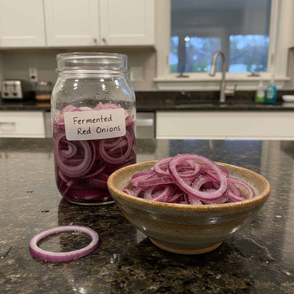 Easy Fermented Onions Recipe (with Whey!)