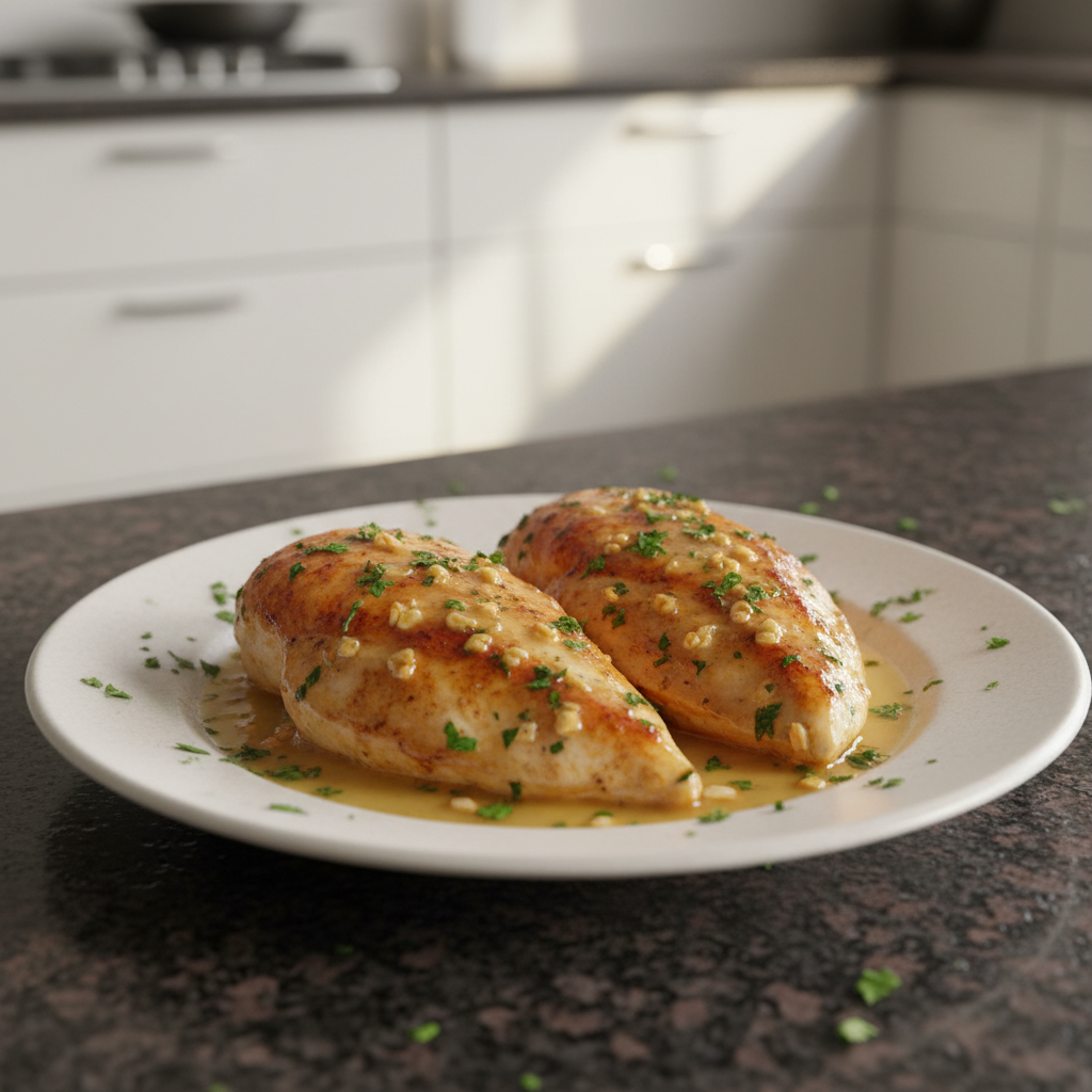 Juicy Garlic Butter Baked Chicken Breast Recipe