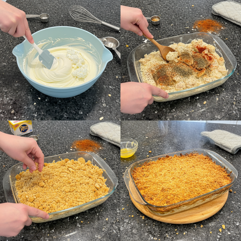Million dollar chicken prep steps shown for easy understanding.