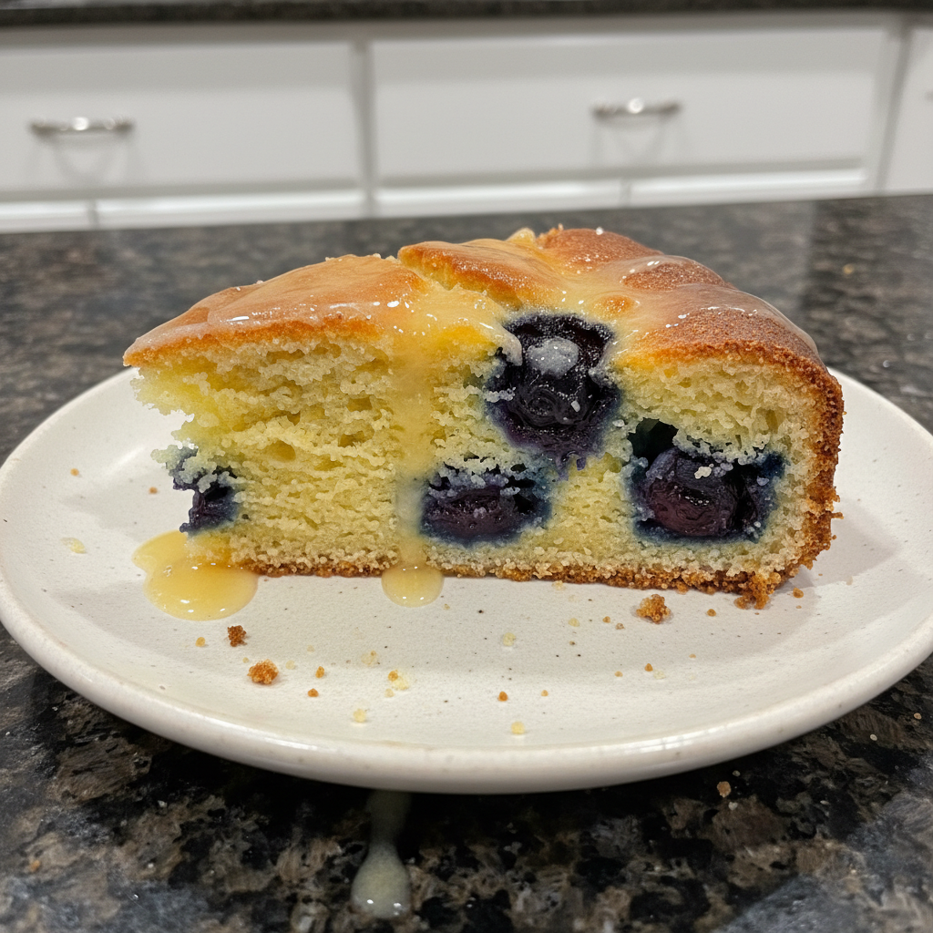 Best One Bowl Lemon Blueberry Cake Recipe – Swirled!