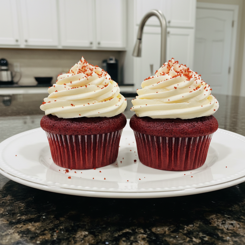 A stack of fluffy pancakes topped with banana slices, almonds, chia seeds, and maple syrup, served with a glass of orange juice.