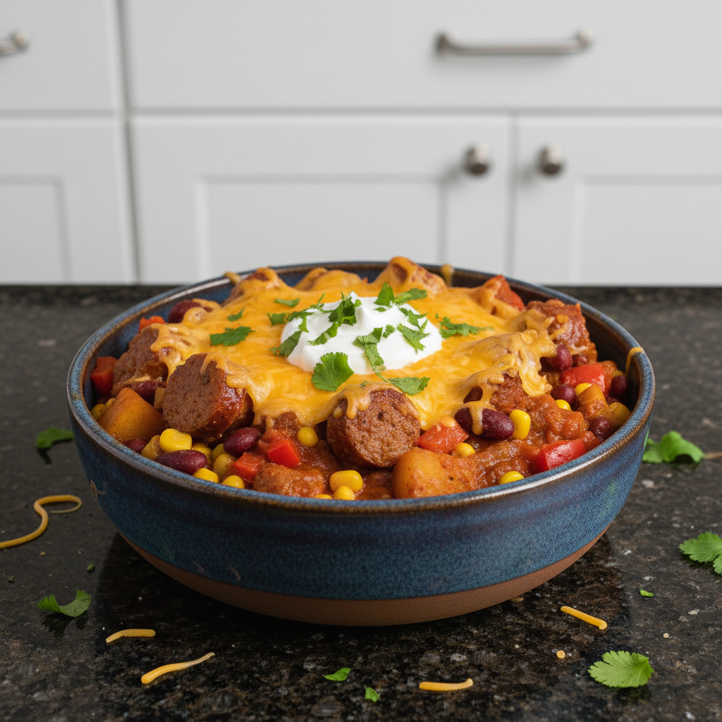Easy Slow Cooker Cowboy Casserole Recipe