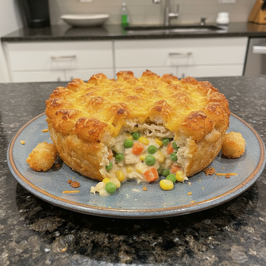 Ultimate Tater Tot Chicken Pot Pie Recipe