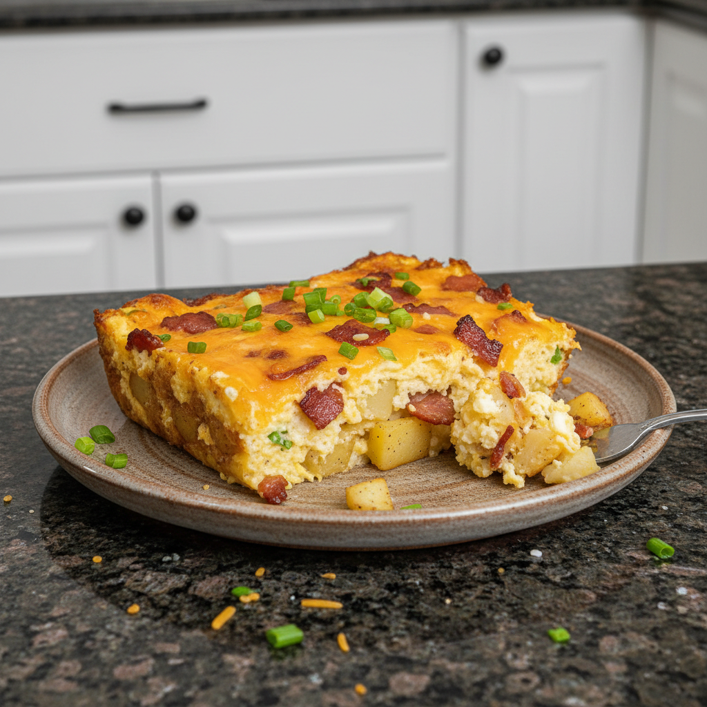 Ultimate Bacon Egg Potato Breakfast Casserole Recipe