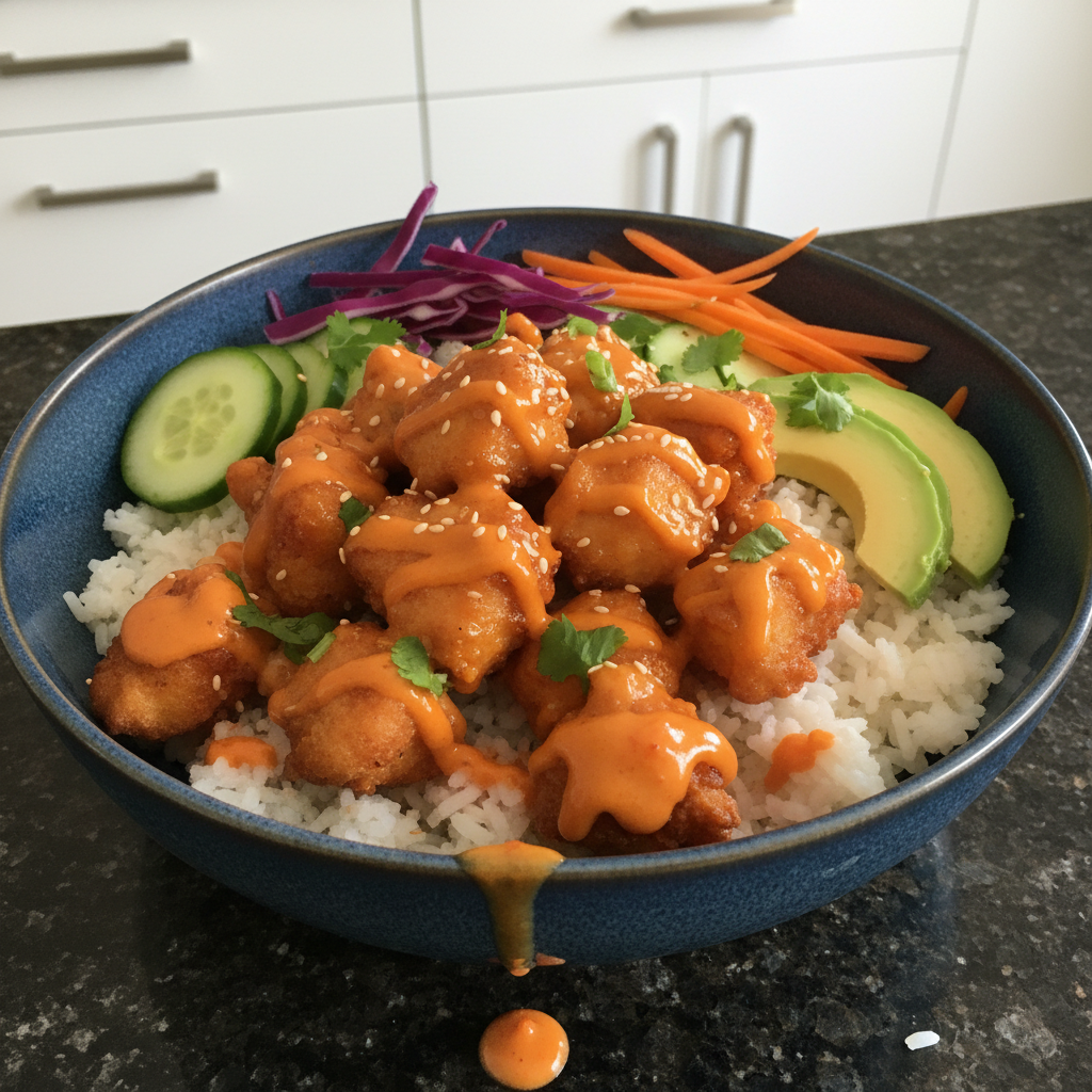 Easy Bang Bang Chicken Bowls: Tangy & Delicious!