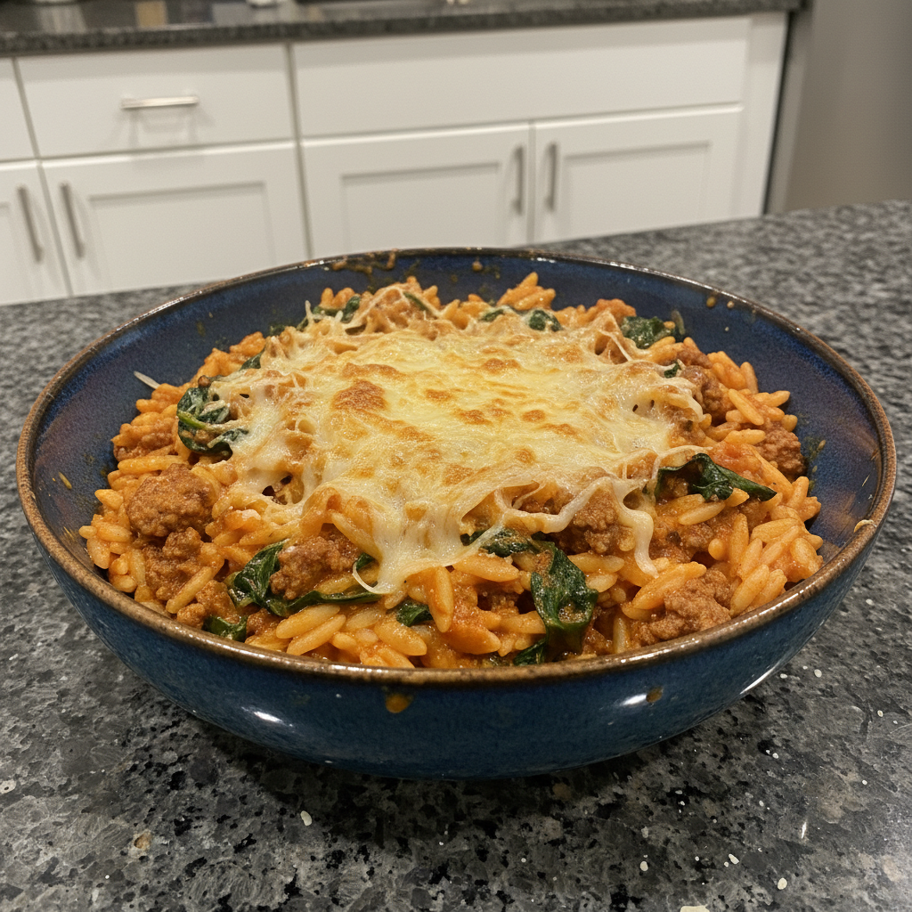 Creamy Beef Orzo: One-Pot Comfort in 30 Minutes!