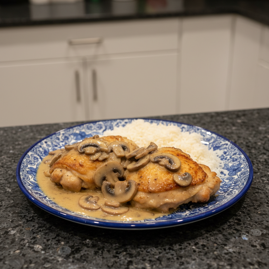 Creamy Smothered Chicken and Rice