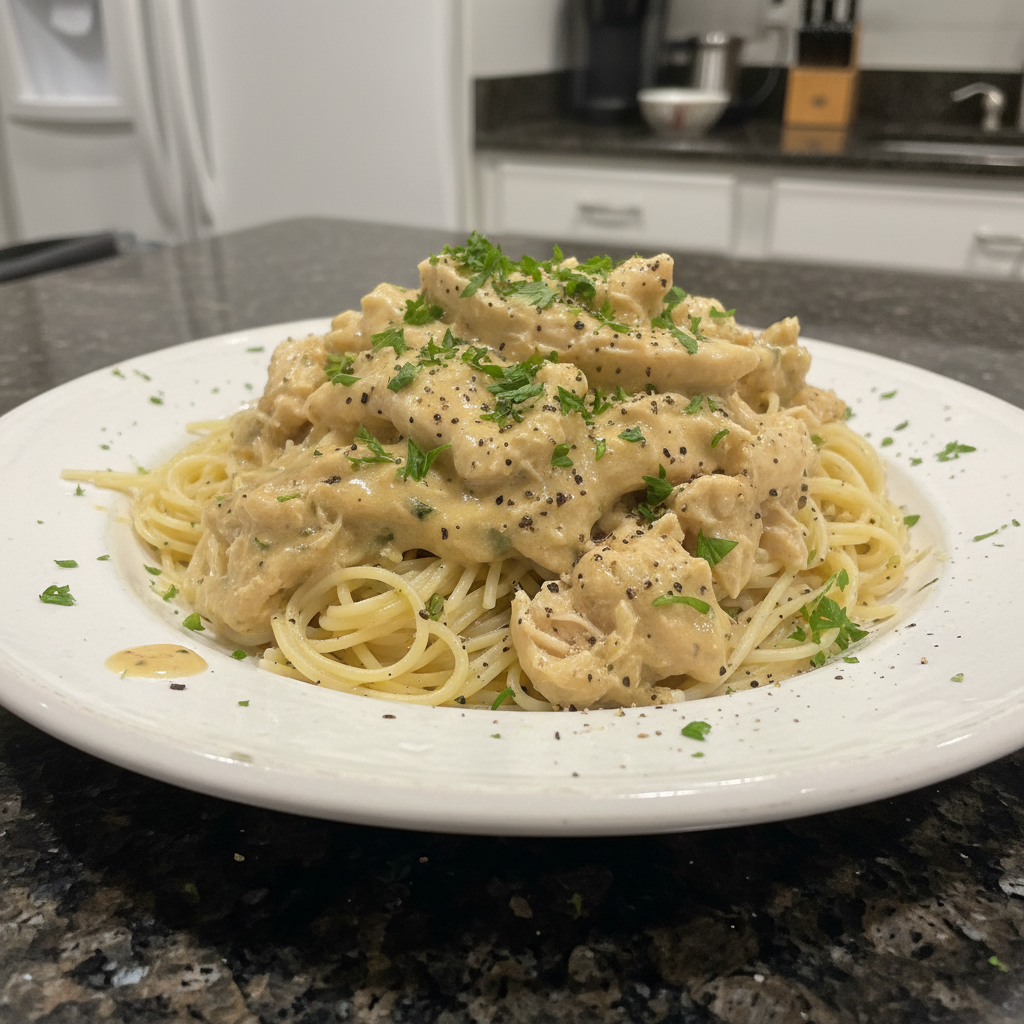Easy Crock Pot Angel Chicken