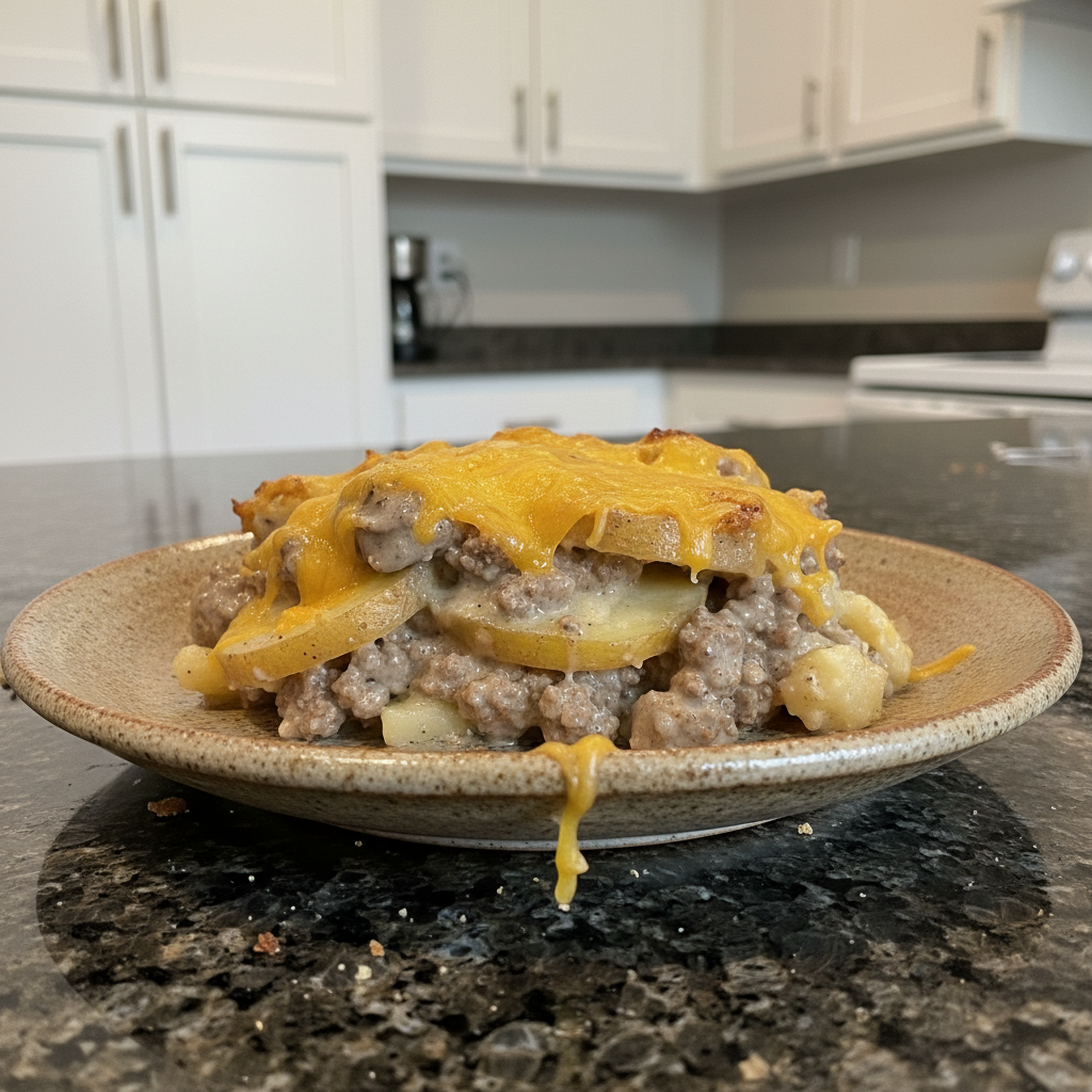 Best Crockpot Hamburger Potato Casserole Recipe