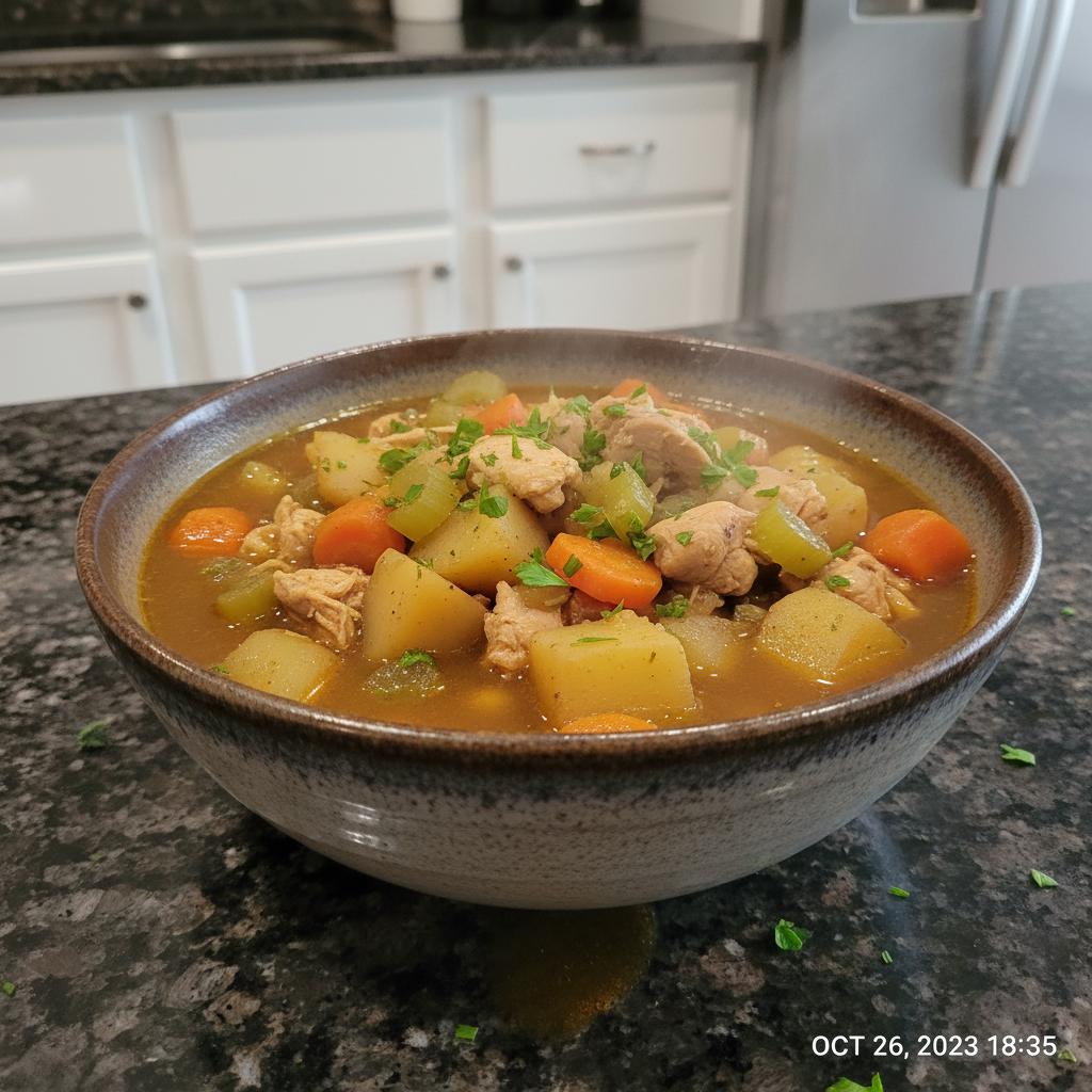 Easy & Healthy Crockpot Chicken Potato Soup Recipe