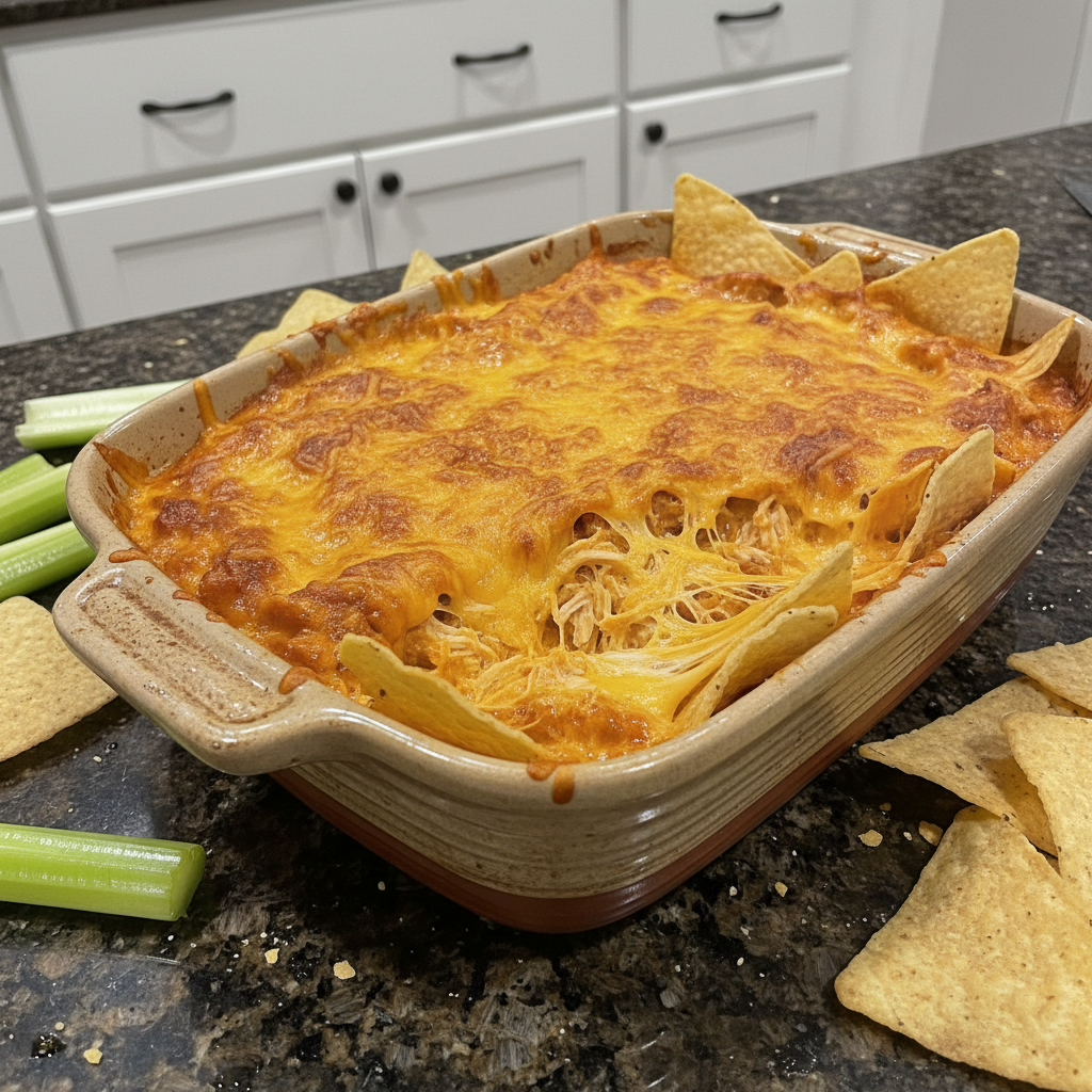 Quick Buffalo Chicken Dip Recipe with a Zesty Kick!